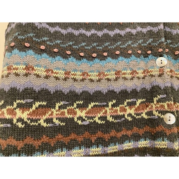 Tabi International Vintage Sweater Vest Cottage Preppy Classic Embroidered Knit - Picture 6 of 15